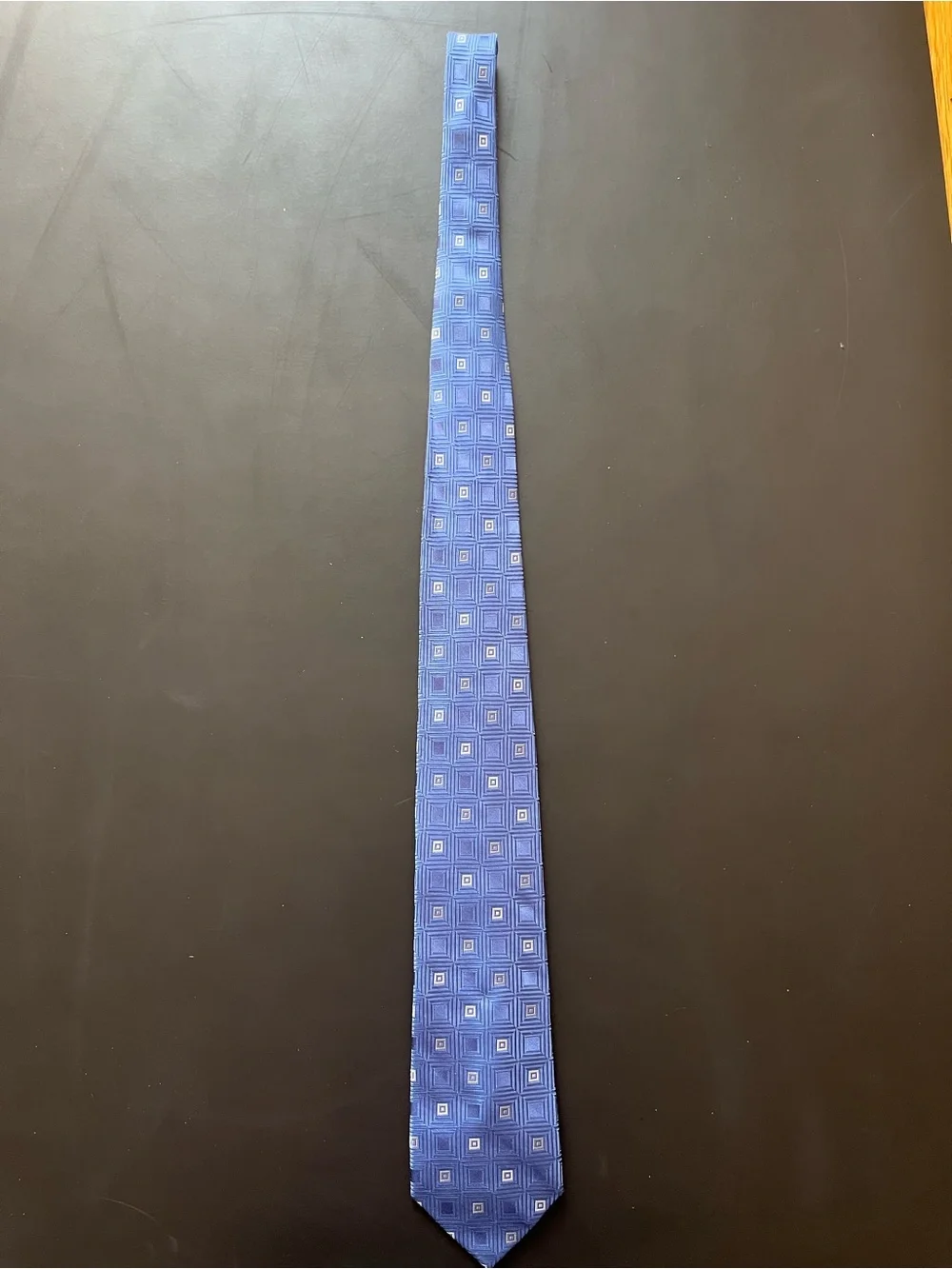 Michael Kors Men’s Blue Geometric Silk Tie
